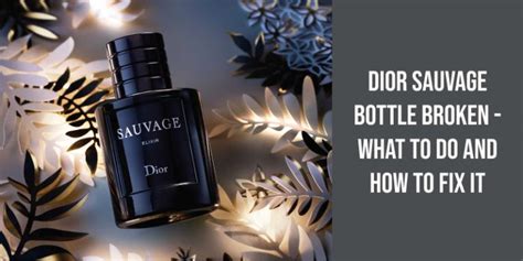 dior sauvage atomizer|broken dior sauvage bottle.